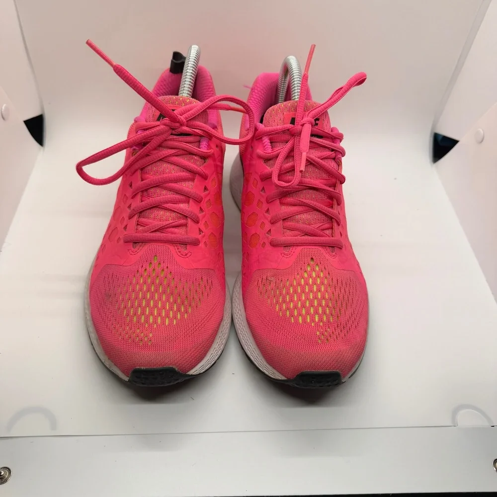 Nike‎ Zoom Pink Orange Mesh Running Athletic Shoes Women's Size 8.5 Jog Sneaker - Picture 6 of 11